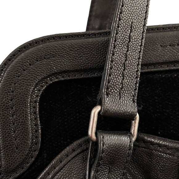 CHANEL Reissue Bowler Bag Black Caviar Leather Chenille Silver Hardware Large - Picture 10 of 16